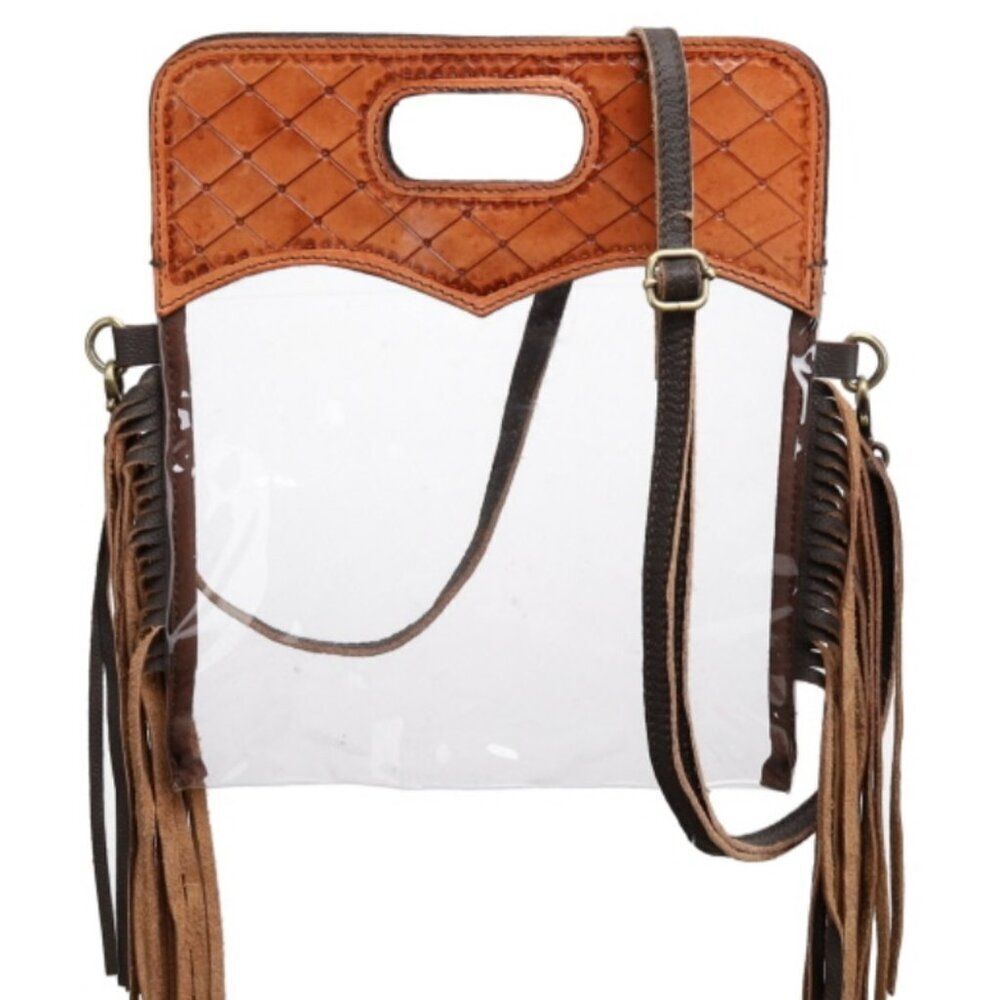 Showman Tassel & Tool Clear Crossbody Bag Concert/Sporting Event